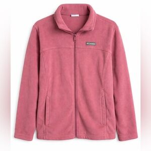 Columbia Dusty Rose Fleece Jacket 1X Full Zip